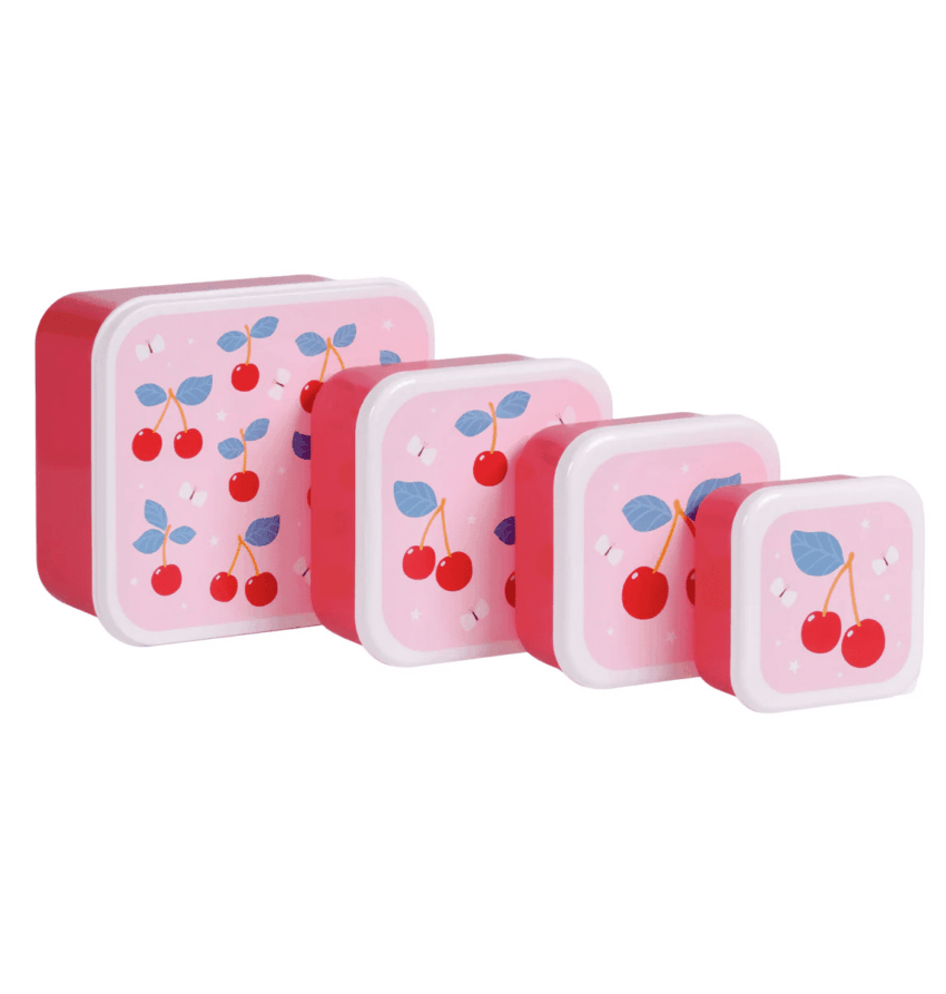 lunch & snack box set kersen
