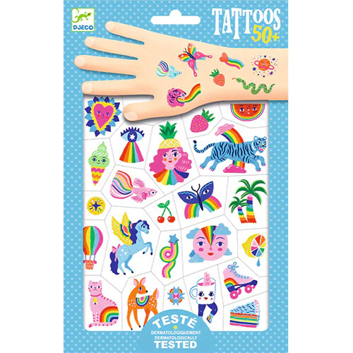 djeco tattoos regenboog