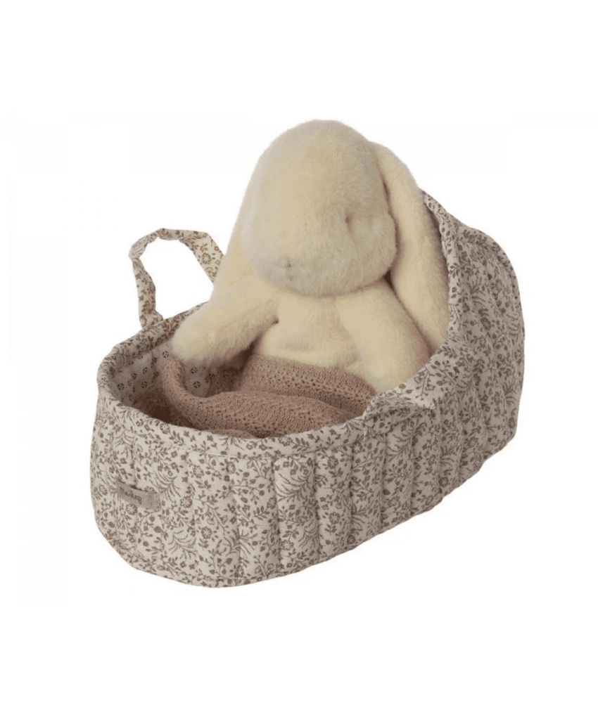 maileg carry cot, large off white