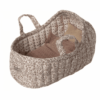 maileg carry cot, large off white
