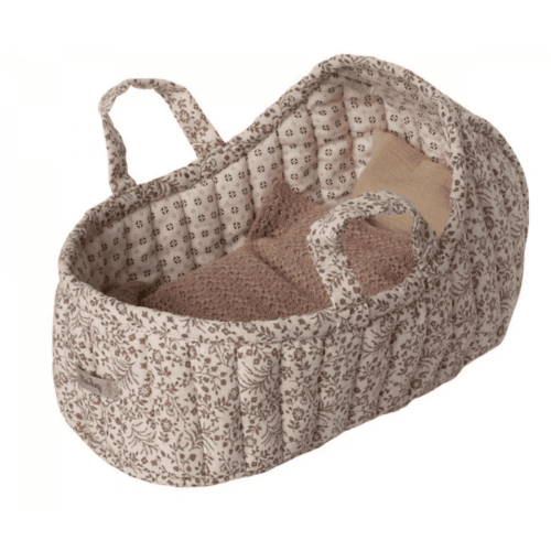 maileg carry cot, large off white