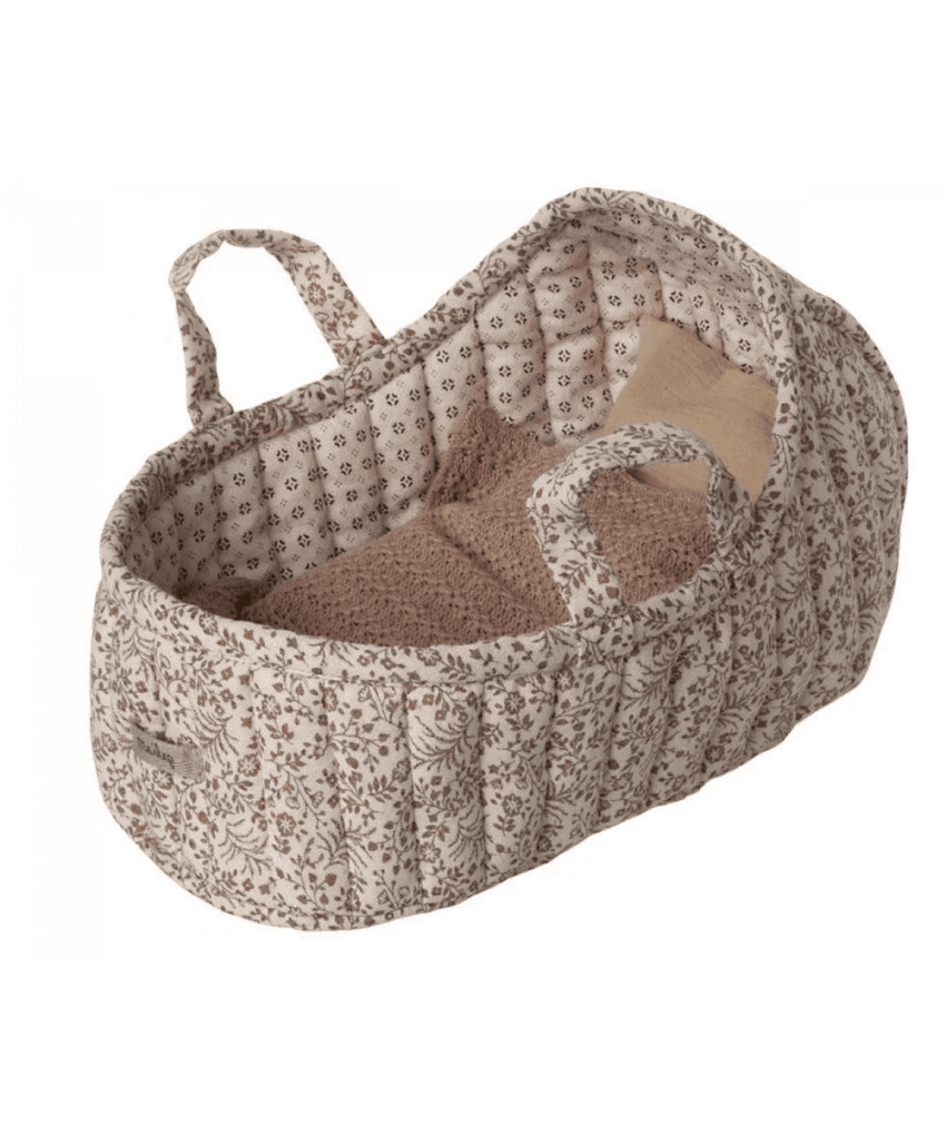 maileg carry cot, large off white