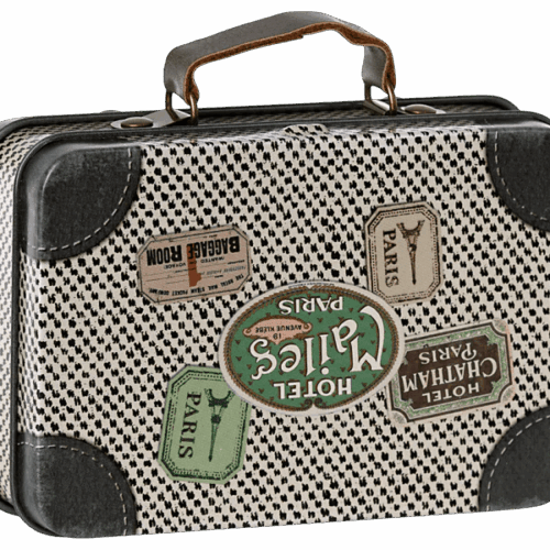 maileg small suitcase, travel off white
