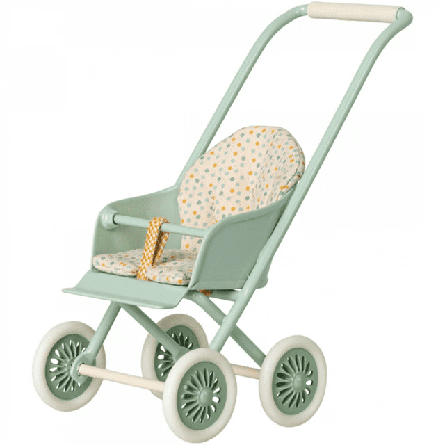 maileg stroller, micro mint
