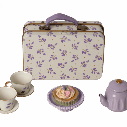 maileg afternoon treat, mouse purple madeleine