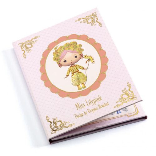 djeco tinyly miss lilypink stickers herbruikbaar