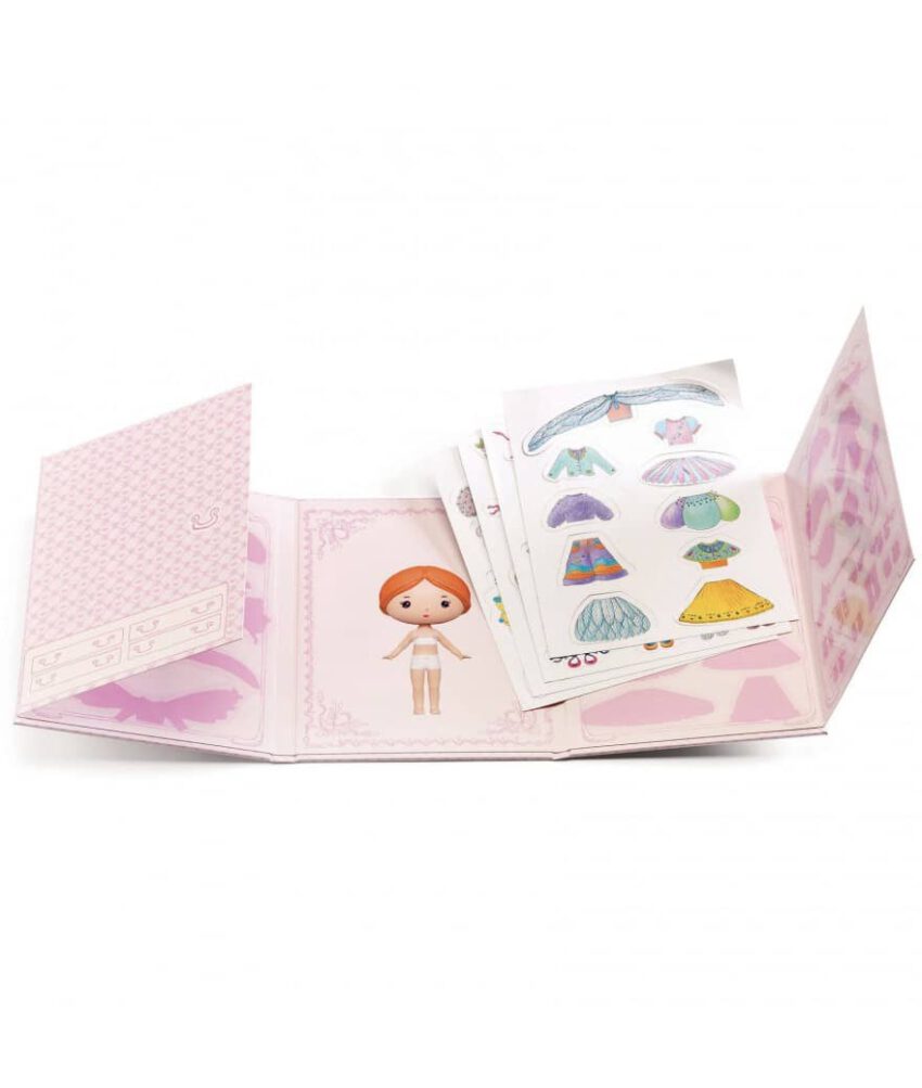 djeco tinyly miss lilyruby stickers herbruikbaar