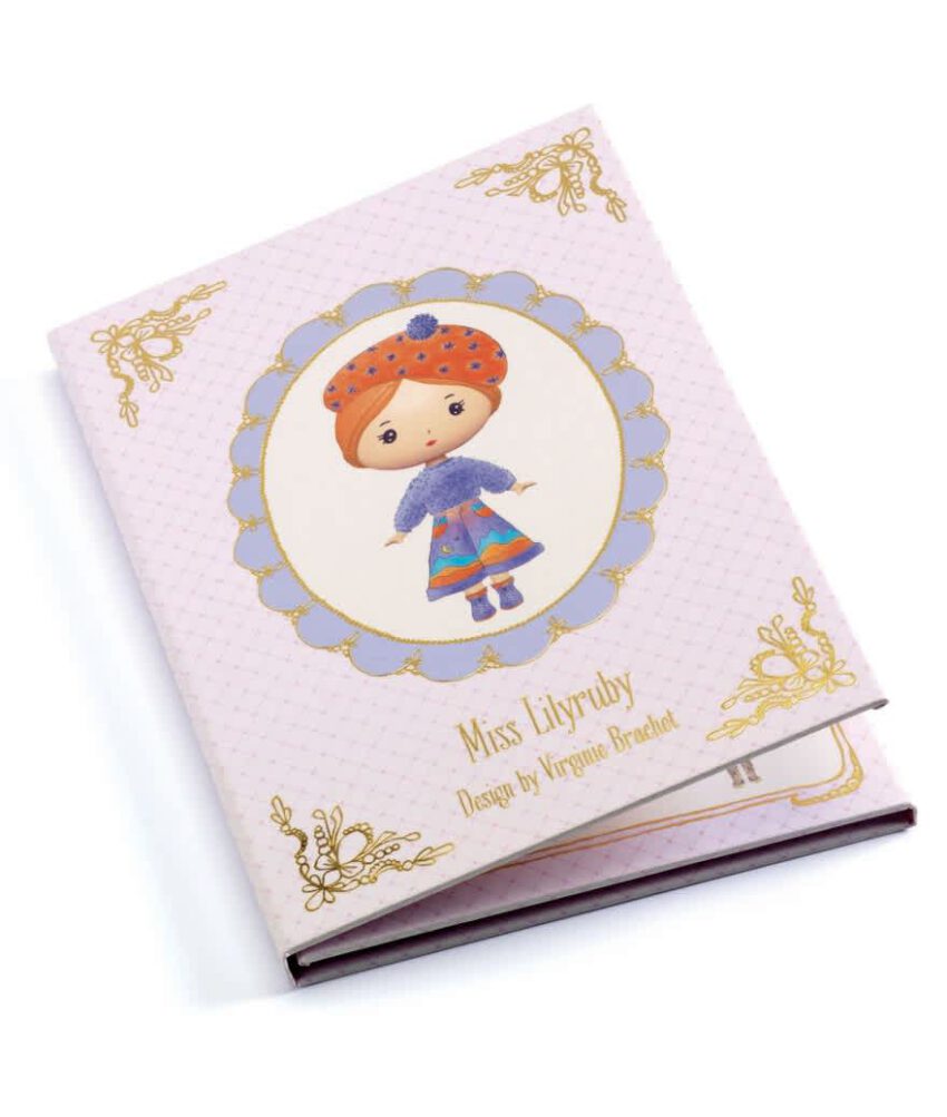 djeco tinyly miss lilyruby stickers herbruikbaar