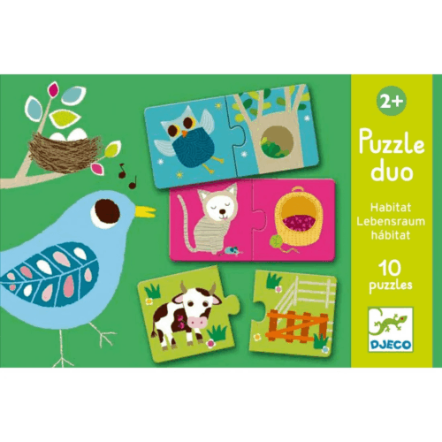 djeco puzzel duo habitat
