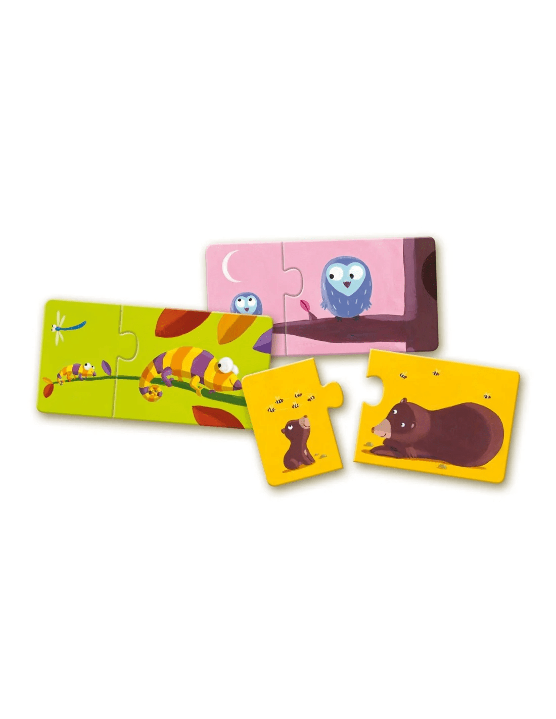 djeco puzzel duo mama en baby dieren