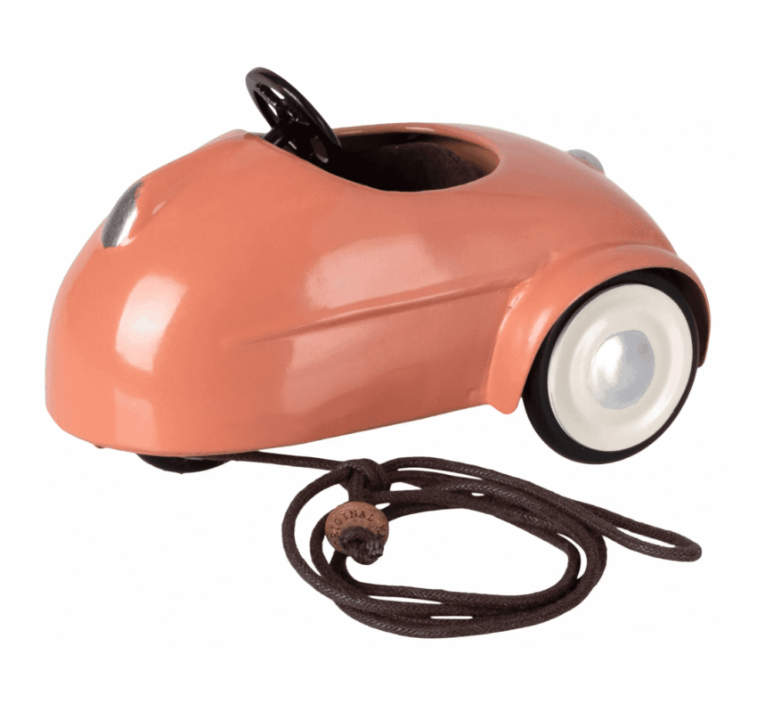 maileg mouse car coral