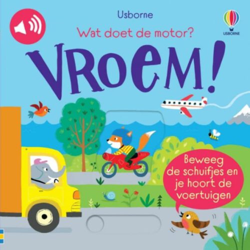 wat doet de motor? vroem!