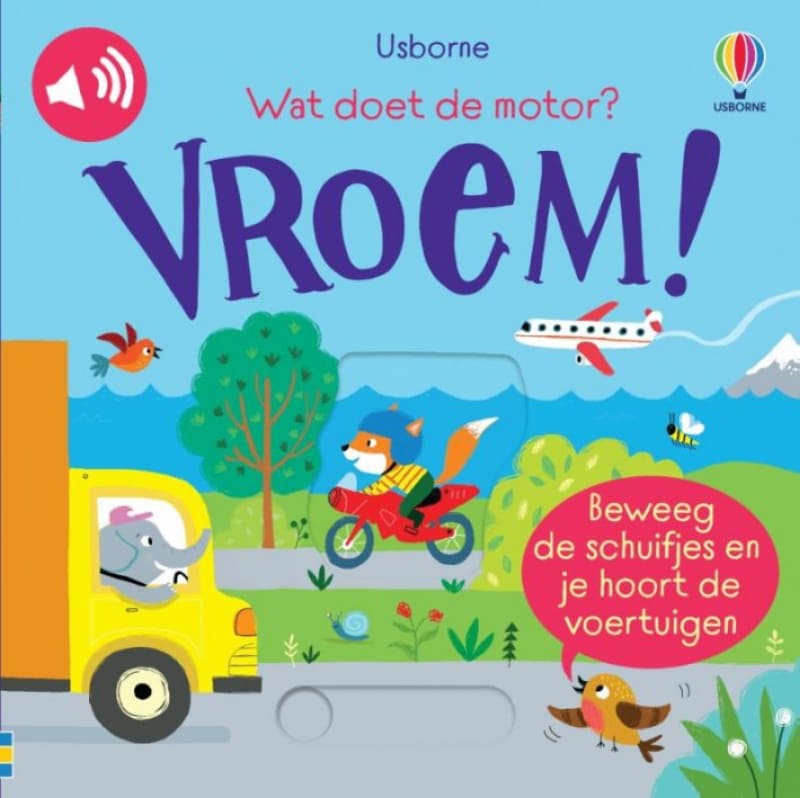 wat doet de motor? vroem!