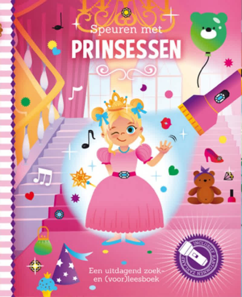 zaklampboek speuren met prinsessen