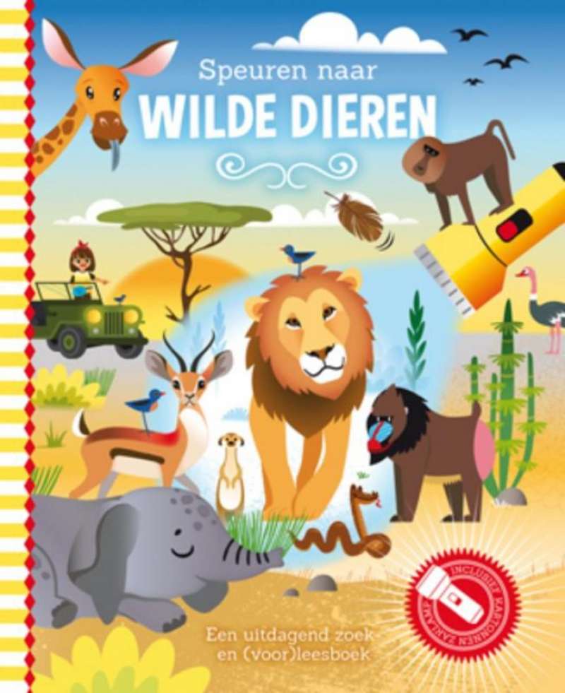 zaklampboek speuren naar wilde dieren