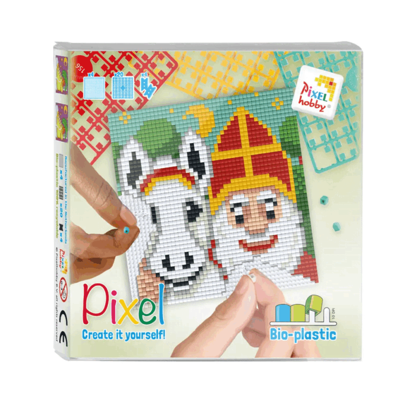 pixelhobby pixel classic sinterklaas met paard