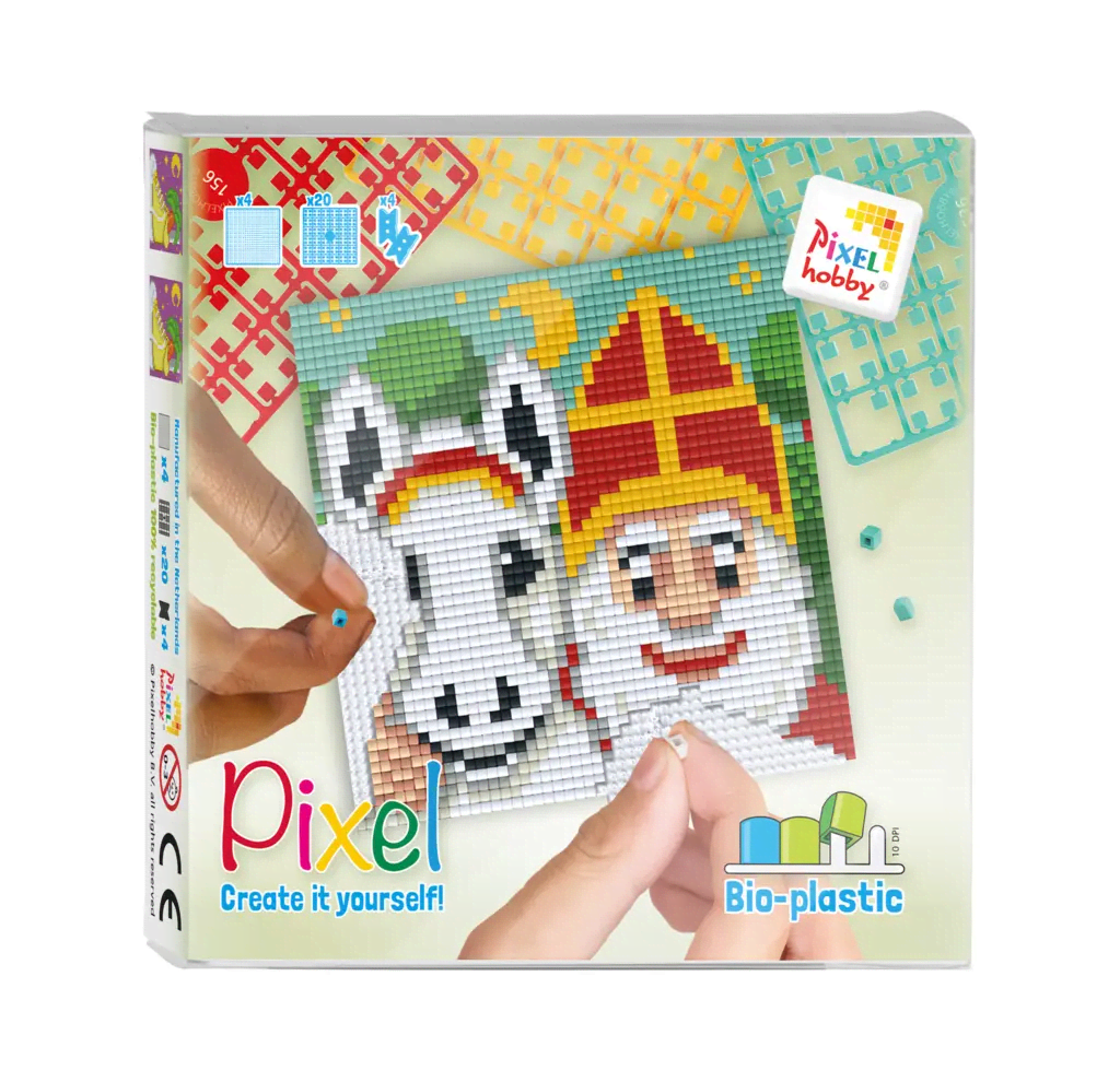 pixelhobby pixel classic sinterklaas met paard