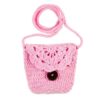 souza! tas carole, gehaakt, roze
