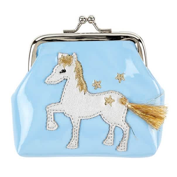 souza! portemonnee marith, blauw paard