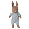 maileg rabbit, micro brown blue knitted suit