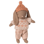 maileg winter bunny, micro brown rose