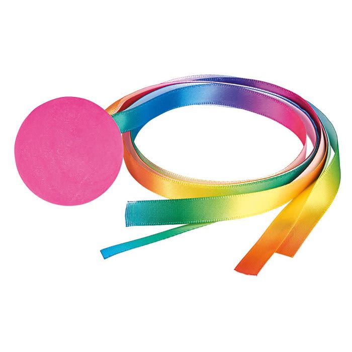 stuiterbal met staart, 4,3cm, 4 assorti