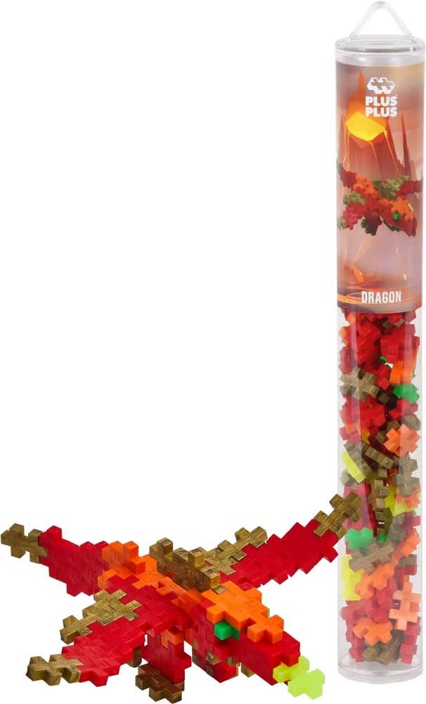 plus plus tube dragon draak 100pc