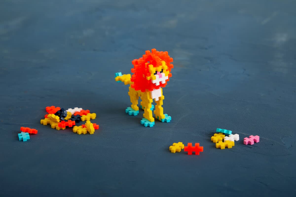plus plus tube lion leeuw 100pc