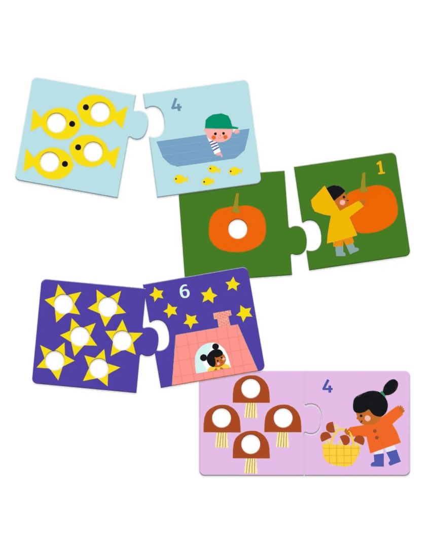 djeco puzzle duo eerste cijfers