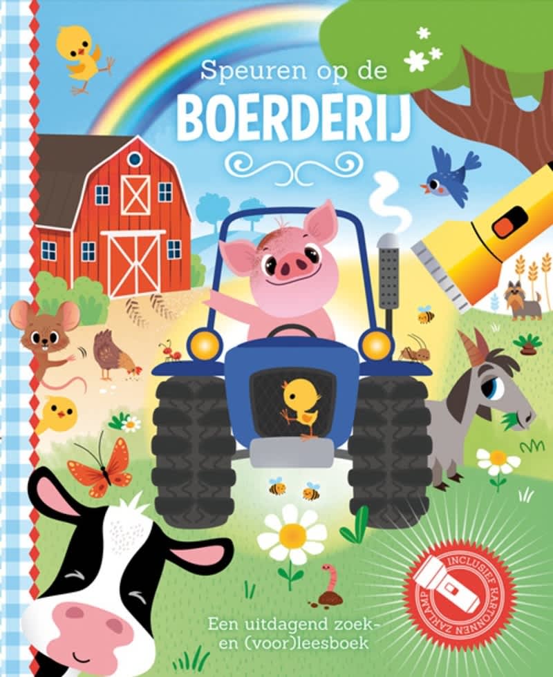 zaklampboek speuren op de boerderij