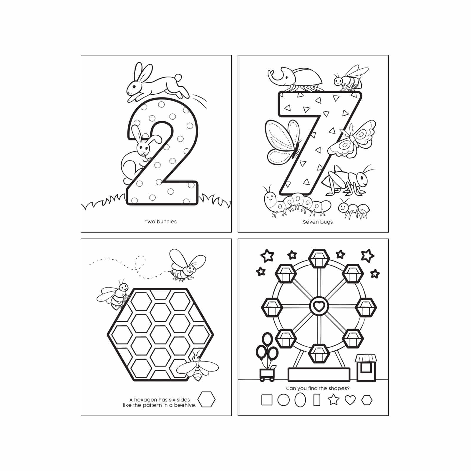 ooly toddler coloring book 123 shapes and numbers