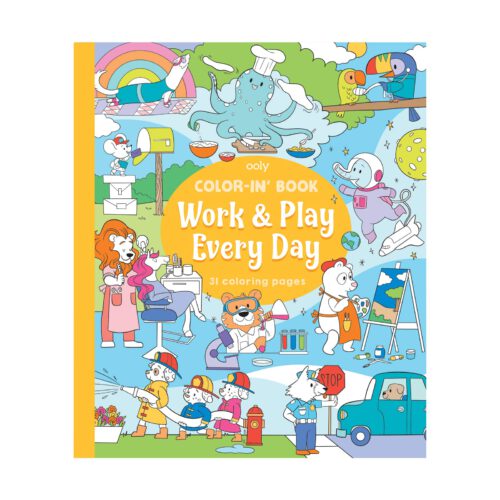 ooly coloring book work & play every day