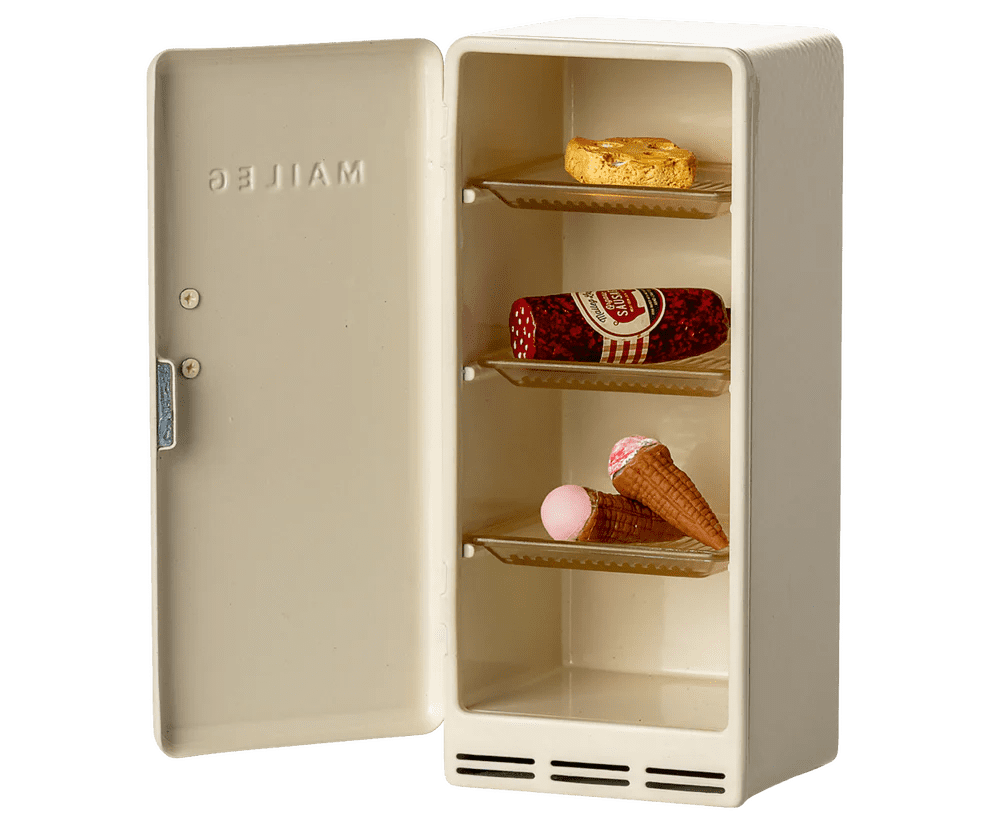 maileg fridge mouse off white 14cm