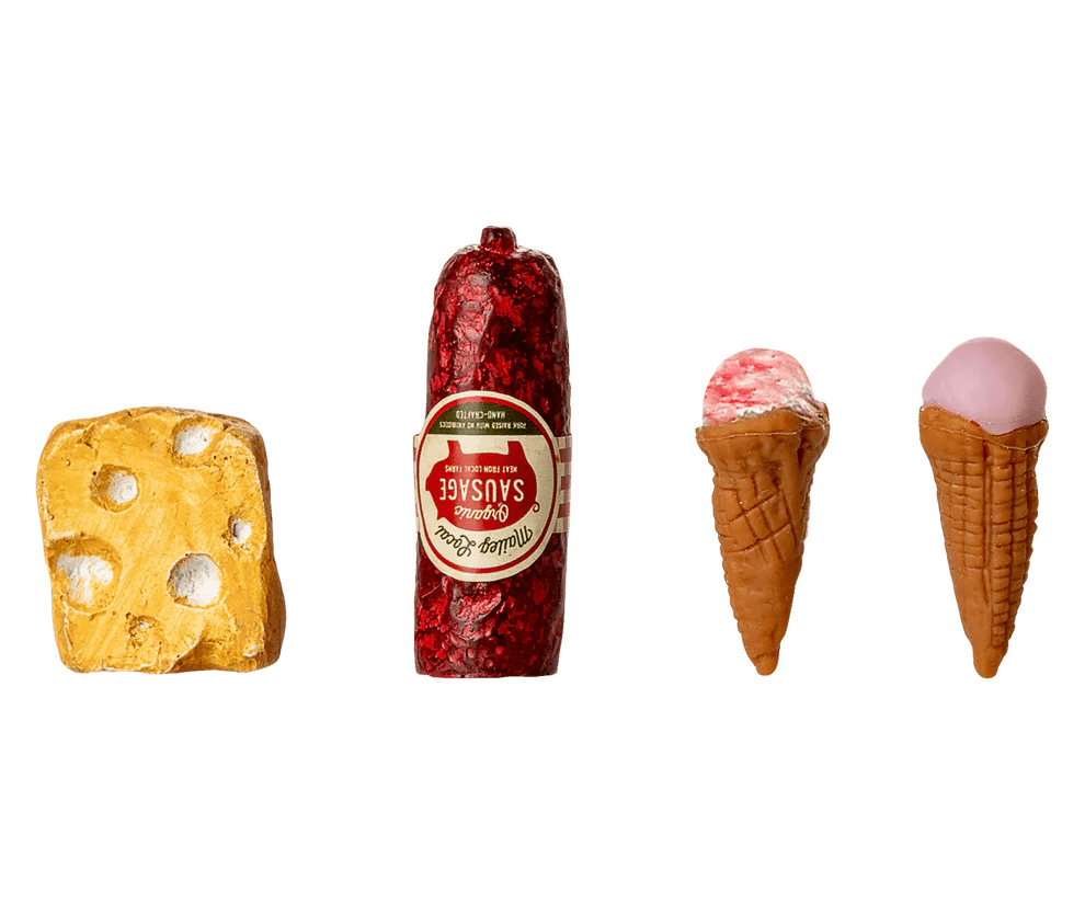 maileg fridge mouse off white 14cm