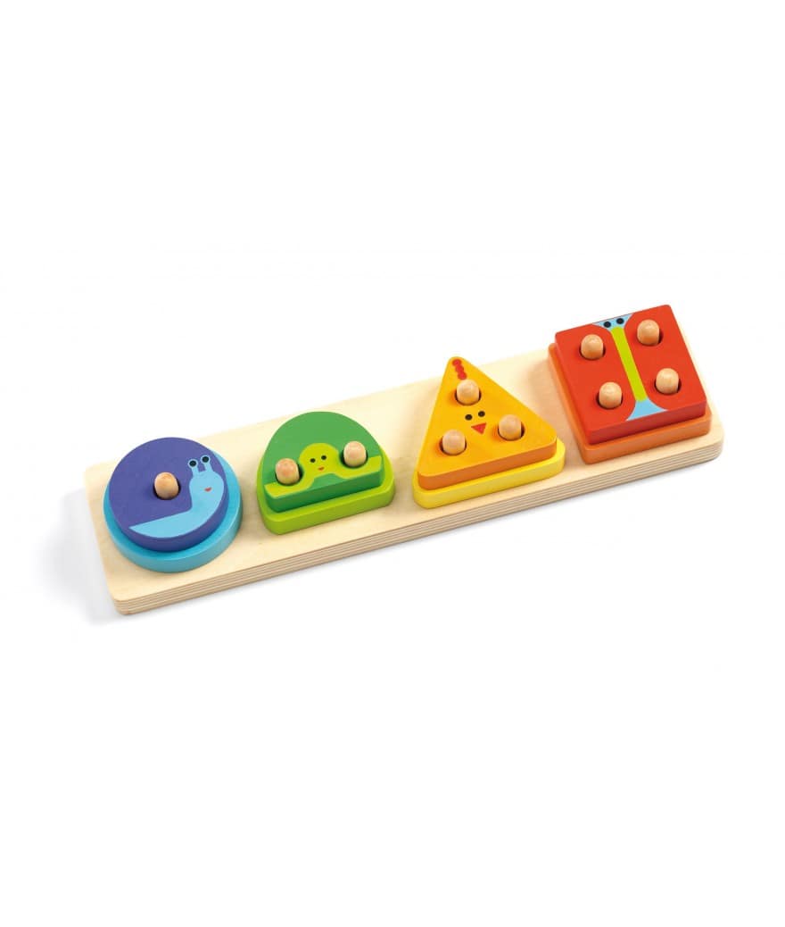 houten insteekpuzzel 1234