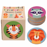 memory game colourful creatures