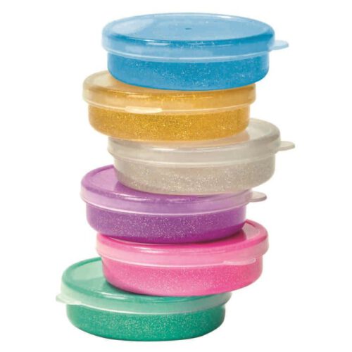 glinsterende stuiterklei 6 assorti