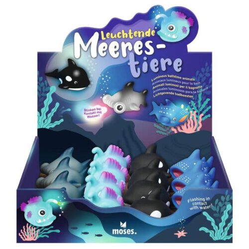 lichtgevende bad zeedieren 4 assorti