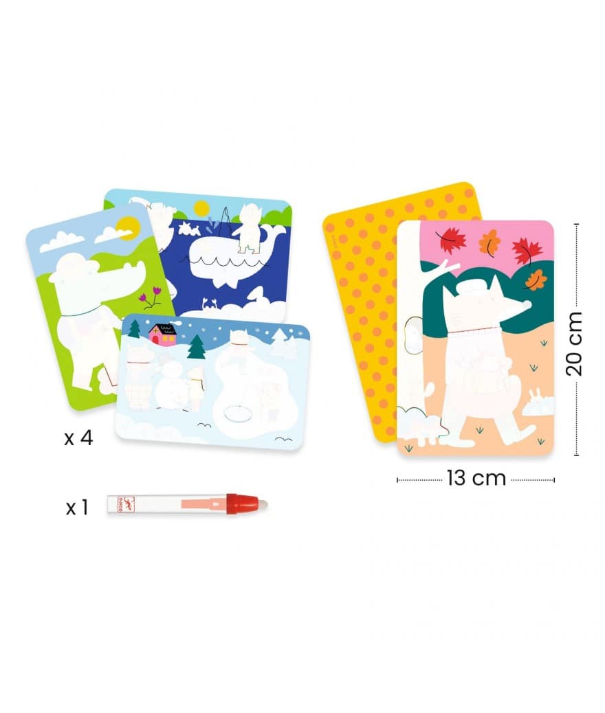 magische kleurplaten 4 seizoenen