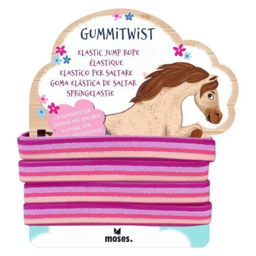 paarden springelastiek met glitters