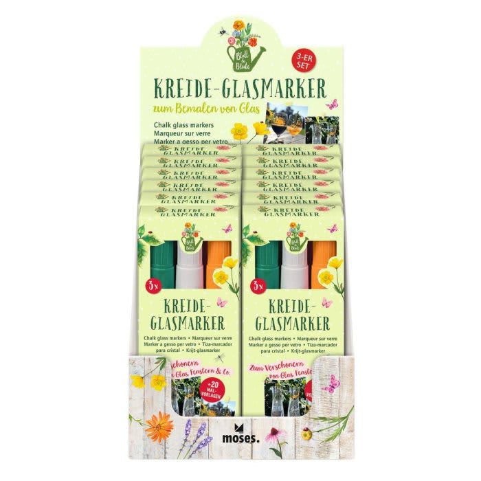 krijt glasmarkers 3 in set