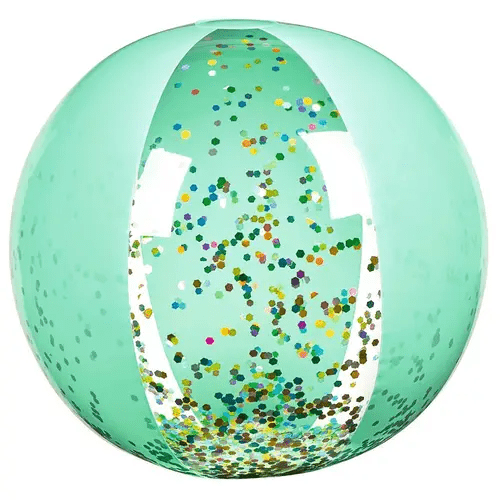 strandbal glitter confetti