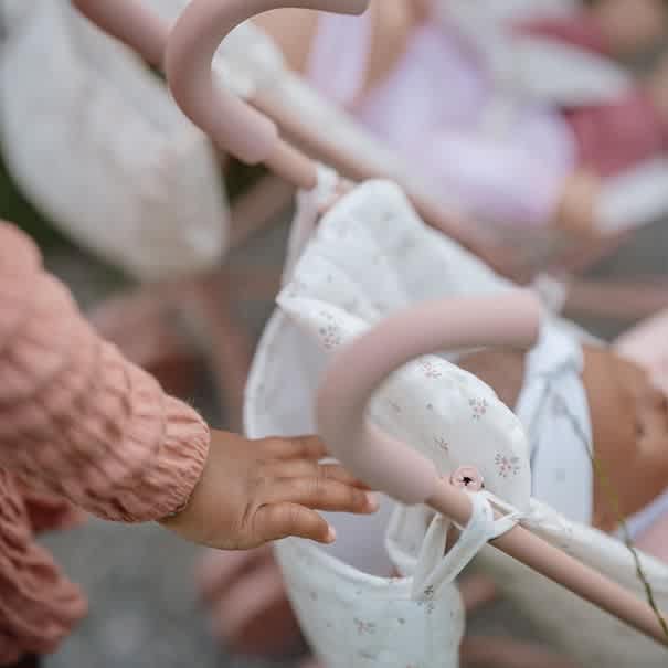 little dutch poppenbuggy white meadows