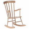 maileg rocking chair, mouse dark sand 10cm