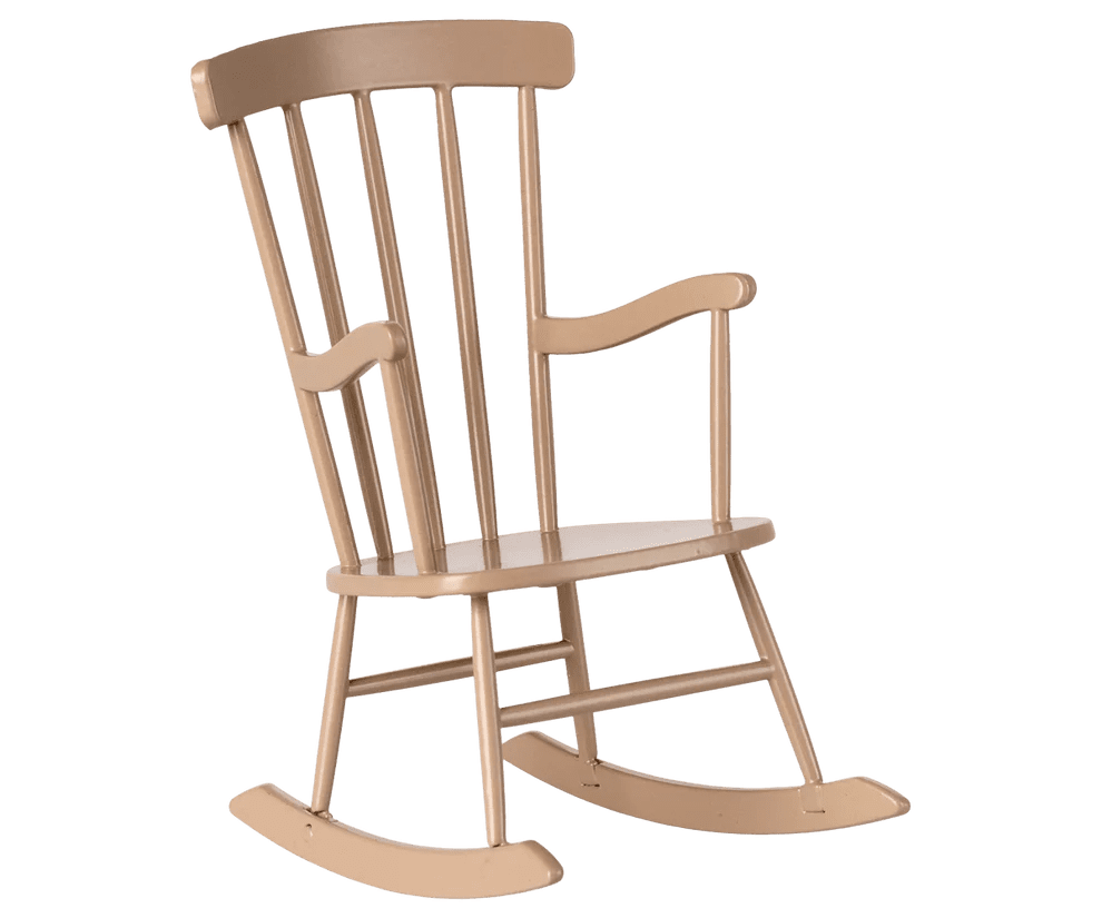 maileg rocking chair, mouse dark sand 10cm