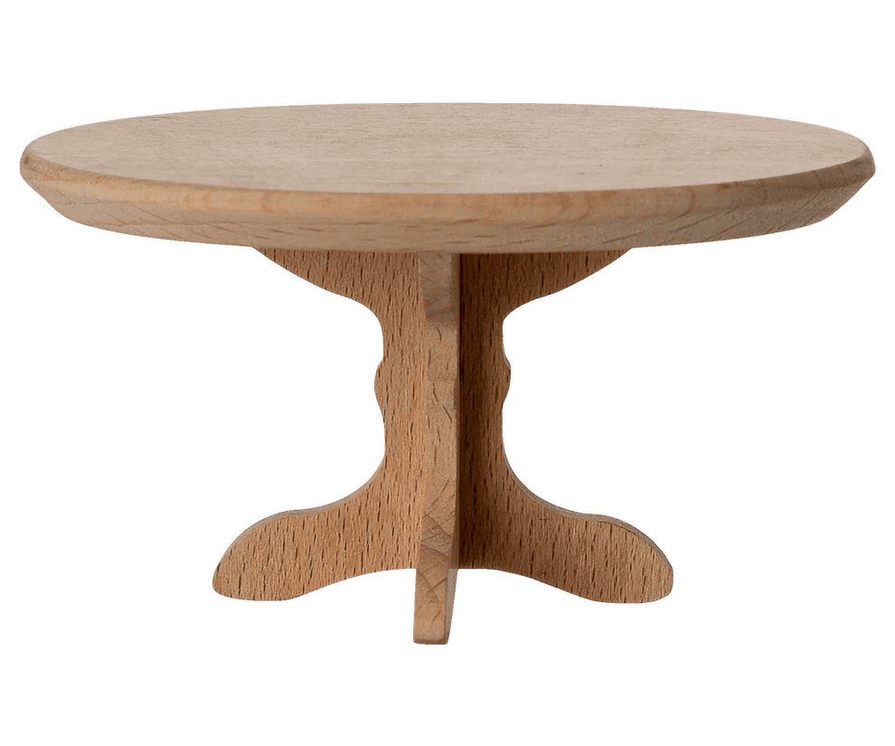 maileg oval coffee table, mouse nature 8cm