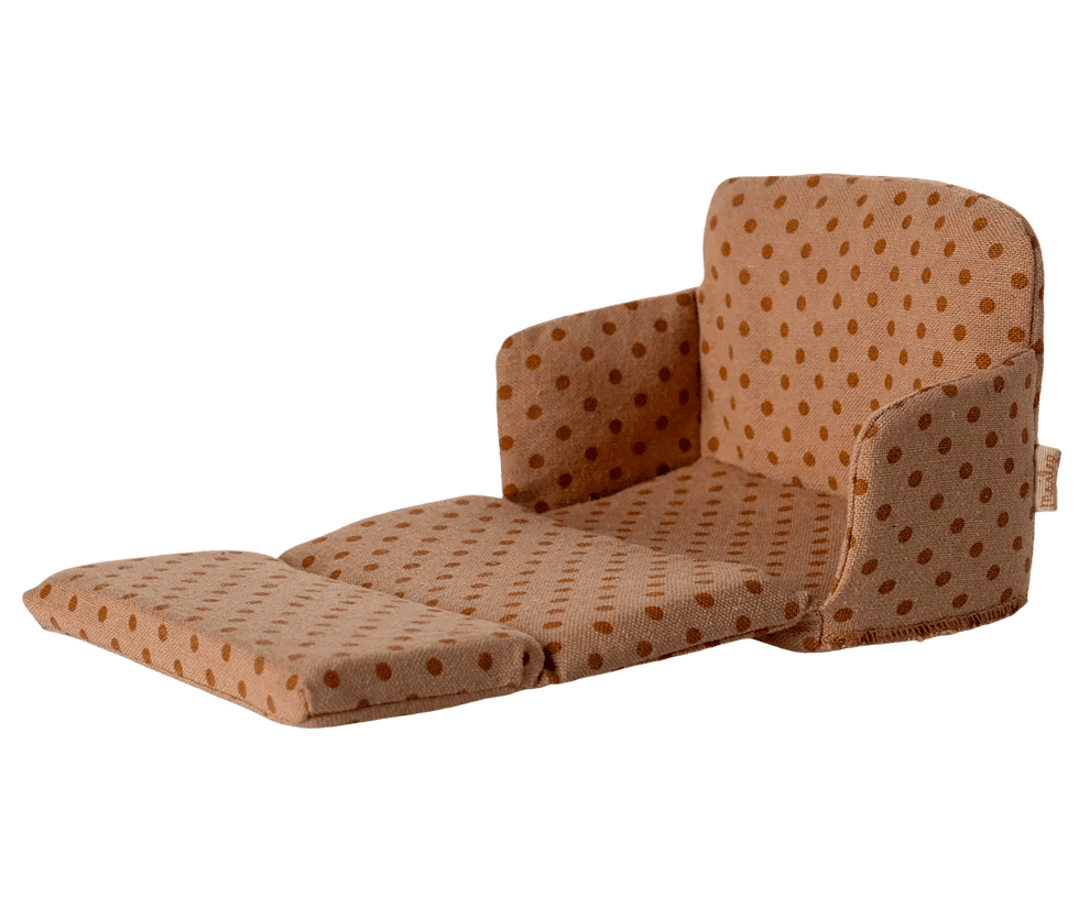 maileg sofa bed, mouse dots 11cm