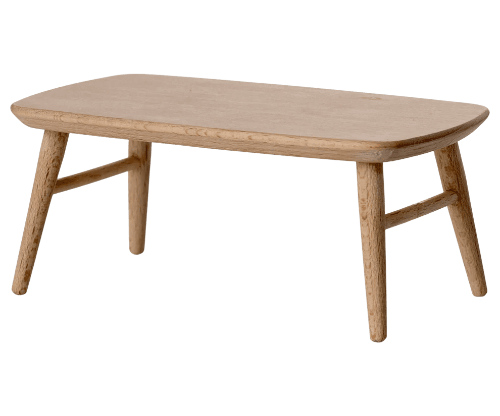 maileg coffee table, mouse nature 12cm