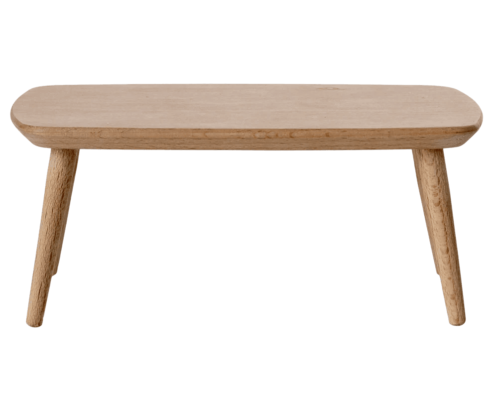 maileg coffee table, mouse nature 12cm