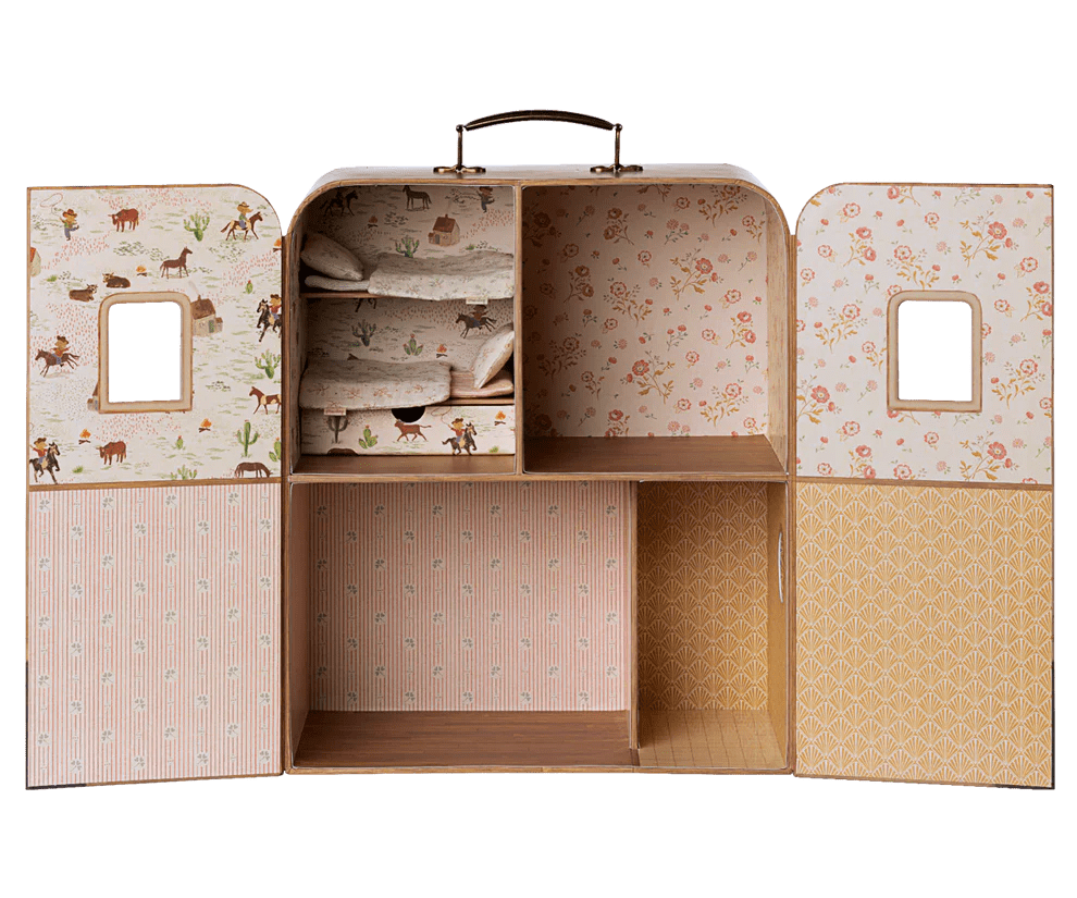 maileg suitcasa, little brother and sister mouse